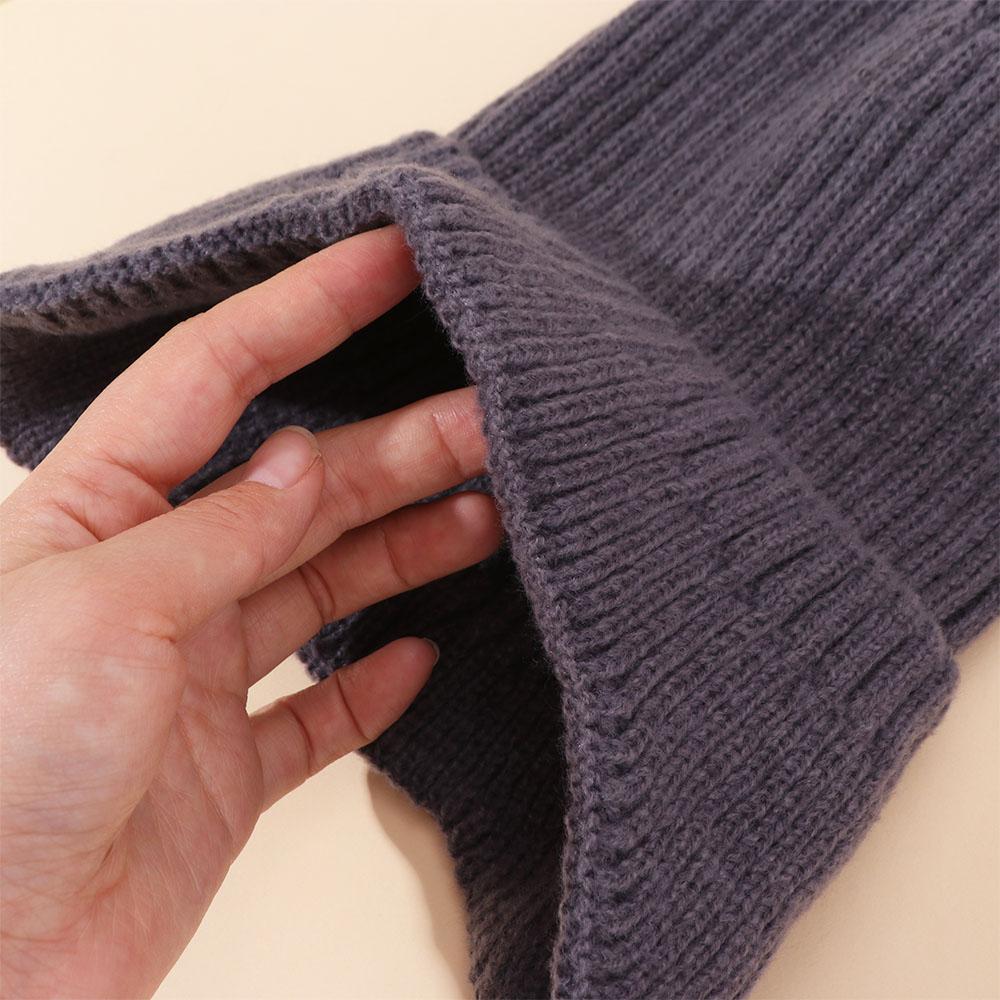 Thick Winter Earmuff Cap Windproof Warm Beanie Hat Fashion Knitted Earmuff Hat Men Women
