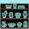 Simulated Bronze Ware Ornament Resin Figurine With Luminescent Detail For Car Interior And Home Landscaping