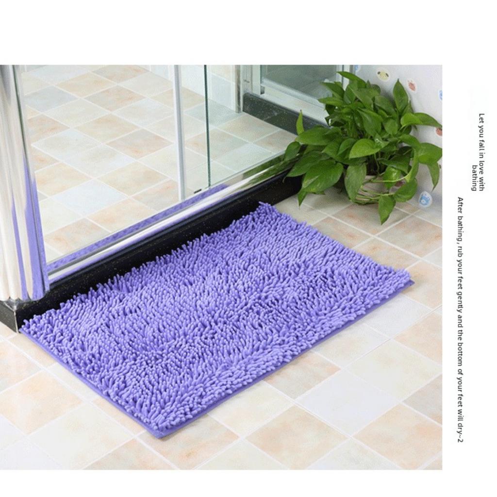 Floor Mat, Chenier Long Hair Floor Mat, Bedroom, Kitchen, Living Room, Carpet, Bathroom, Water Absorbing and Non Slip Floor Mat for Entering The Door
