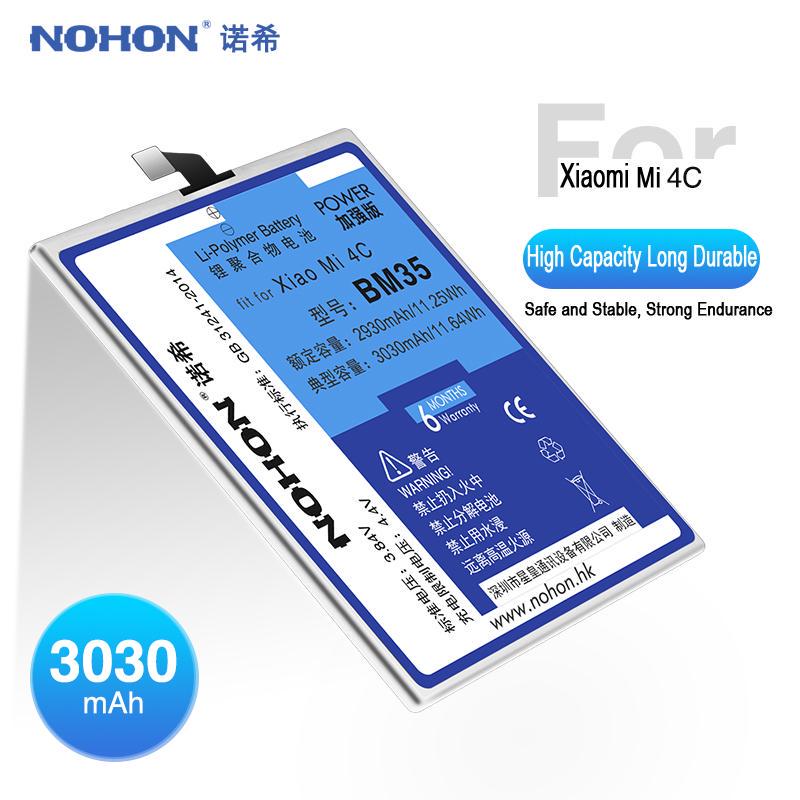 Replacement Battery NOHON For Xiaomi Mi 4C 5 6 8 9 Pro SE 10  POCOPHONE F1 CC9 CC9E 9Lite A3 Max2 MIX3