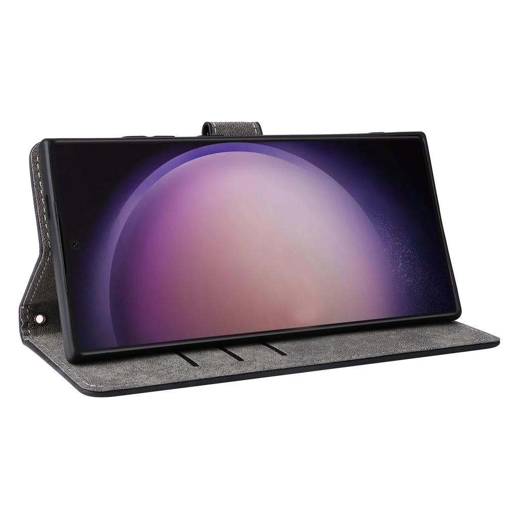 For Samsung Galaxy S24 Ultra Case PU Leather Wallet RFID Blocking Phone Cover