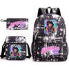 Spielwaren Aphmau Schultasche Cartoon Rucksack Federmäppchen Umhängetasche Dreiteiliges Set