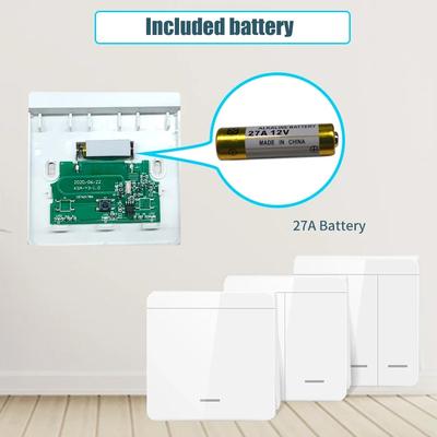 Drahtloser 433MHz Smart Switch Licht 1/2/3-fach 86 Wandpaneelschalter mit Fernbedienung Relaisempfänger 10A 110V 220V Für LED-Lampe
