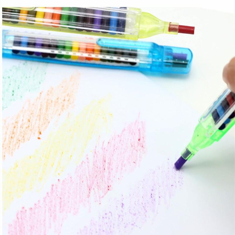20colors Crayon Student Drawing Color Pencil Multicolor Art Kawaii Writing Pen for Kids Gift School Stationery Supplies