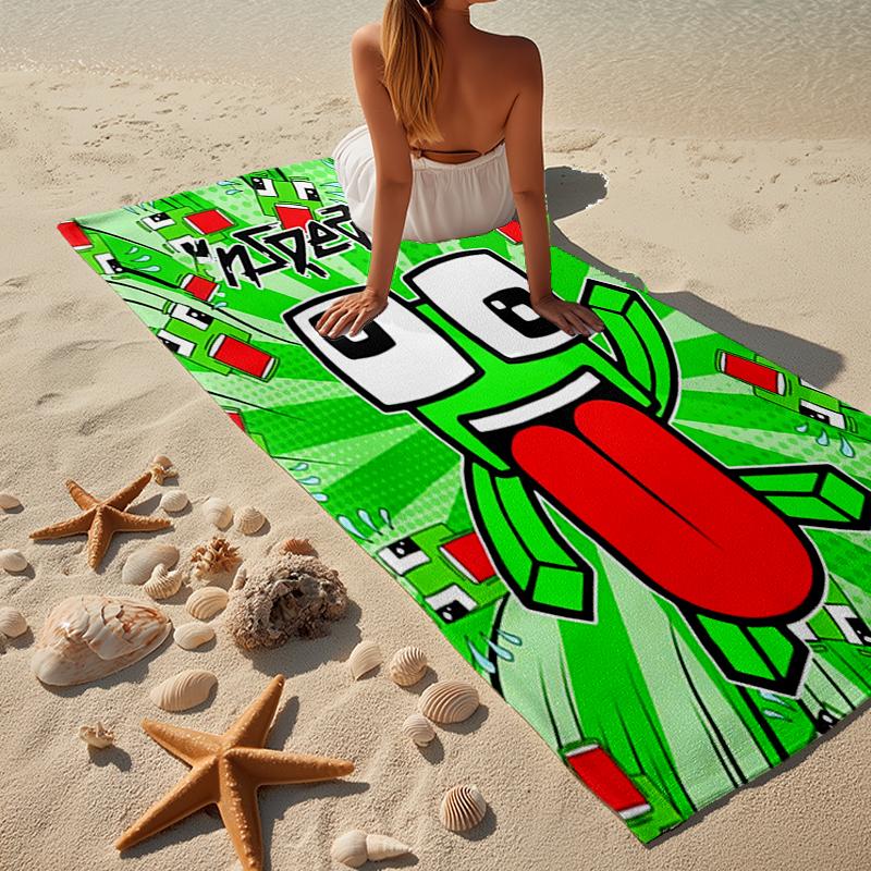 Colorful Game Friends Beach Towel, Super Soft Microfiber, Gift for Her/Him, Birthday, for Pool, Beach, Travel, Home Decor Fan Gifts