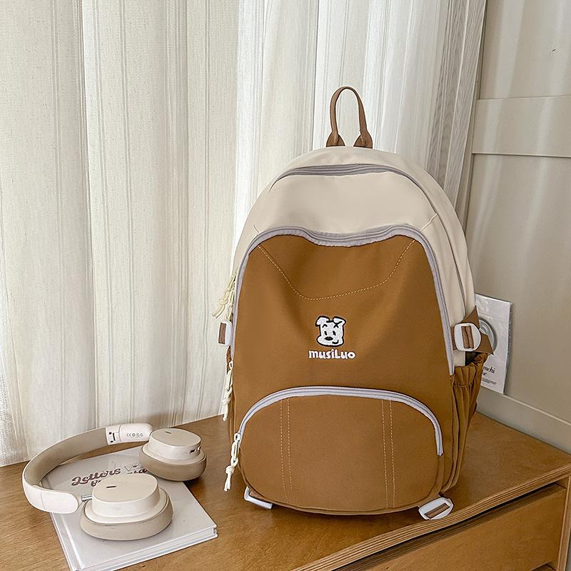 

Школьные ранцы в тон для учениц средней школы — это повседневные, универсальные, простые и вместительные студенческие рюкзаки для компьютера. .