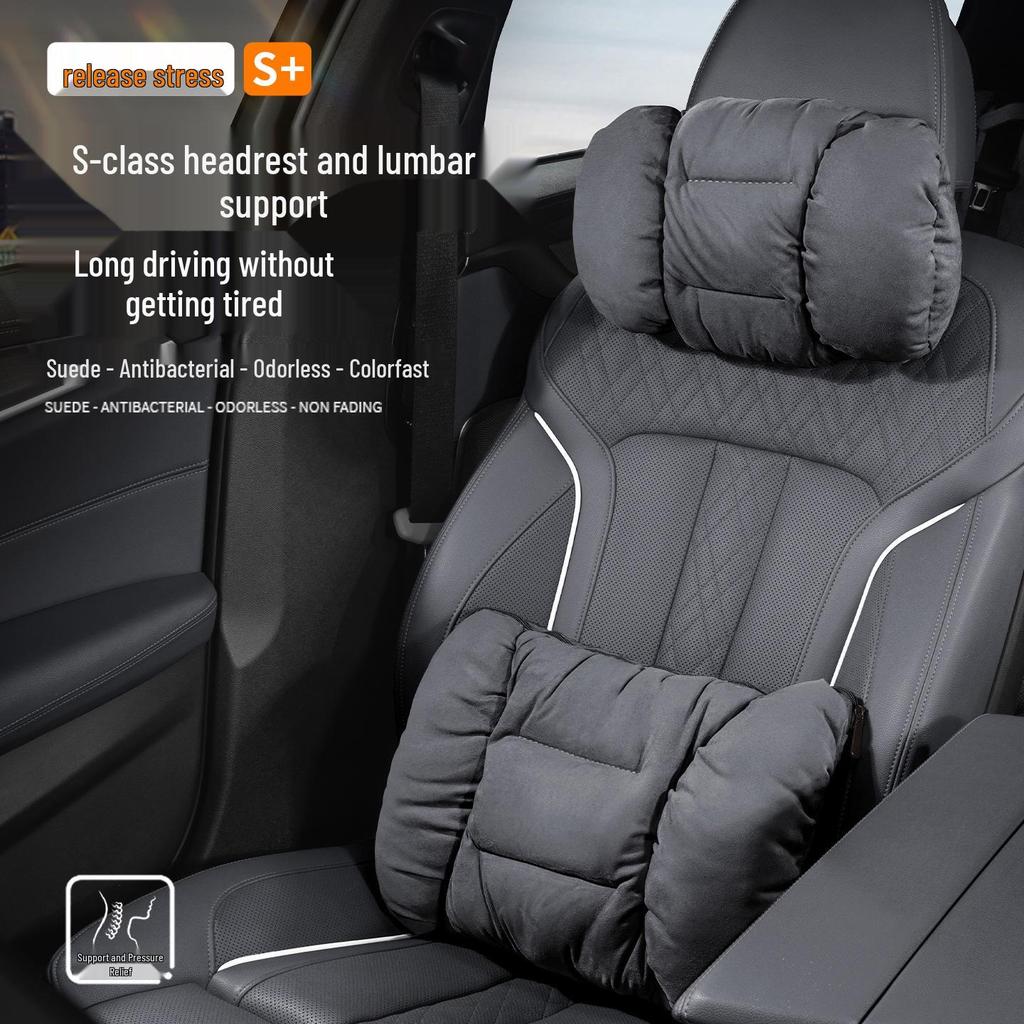 Honda Accessories: Flannel Headrests, Lumbar Supports, Neck Pillows for CRV, Fit, 11th Gen Civic, and Accord.