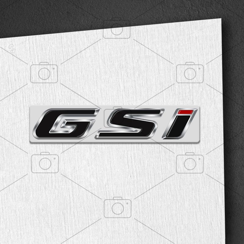 Car Metal Body GSI Logo Letter Decals Styling Badge Trunk Emblems Sticker For Opel Vauxhall Meriva Junior Zafira Mokka Adam VXR