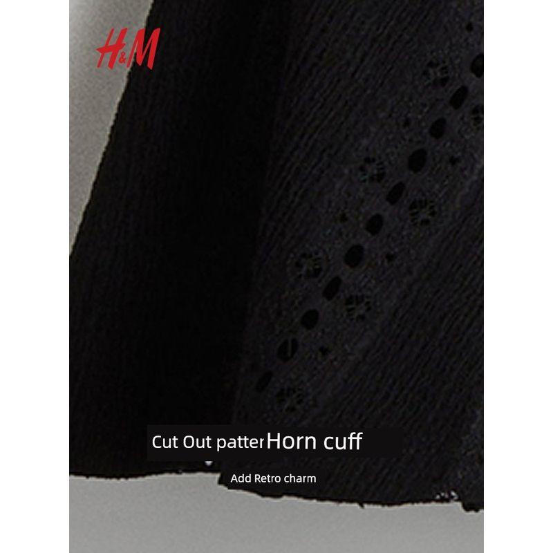 

HMT Рубашка 2025 Весна Новая Мода Твист Короткая Куртка 1289905 Black 160/88