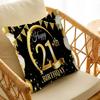 18 21 30 40 50 60 70 80 90th Anniversary Party Cushion Cover Car Throw Pillow Case For Sofa Car Christmas Gift