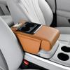 Copertura Console Centrale Auto, Copertura Pad Bracciolo in Pelle PU, Tappetino Universale Scatola Portaoggetti Sedile Bracciolo Auto Impermeabile