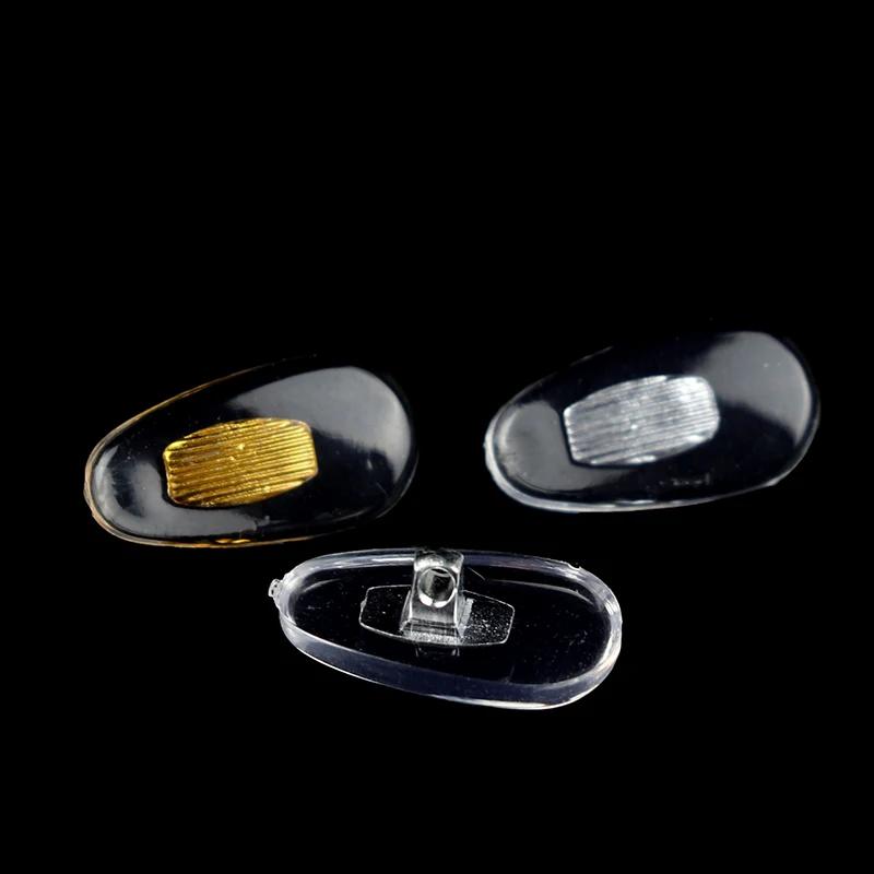 10 Pairs Silicone Screw On Nose Pads PVC Aluminium Core Brace For Glasses Support Eyewear Accessories