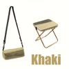 2-in-1 Portable Folding Outdoor Chair with Shoulder Strap, Lightweight Durable Chair for Camping, Hiking, Fishing and Travel