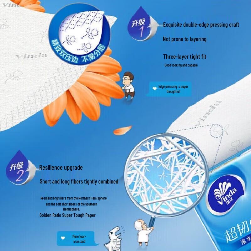 Vinda Ultra-Tough 3-Ply Facial Tissues