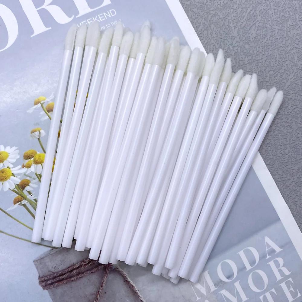 Wholesale 50/1000 PCS Disposable Lip Brush Women Accessories Lipstick Gloss Wands Applicator Make Up Tool Hotting