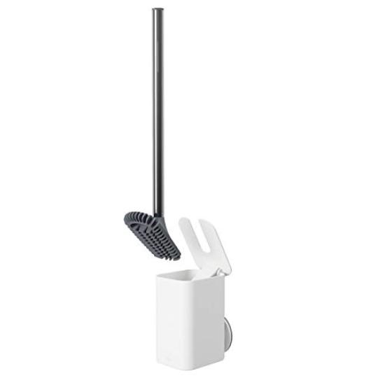 Umbra Toilet Toilet Flex SureLock Brush, White, Cleaner,