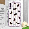 Cute Animal Sausage Dog Phone Case for Oppo Reno 13F 12 11 10 Pro Plus A79 A58 Find X3 Lite Dachshund Striped Printed Soft Cover