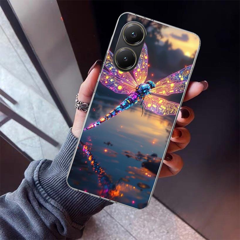 Beautiful Dragonfly Enthusiasts Phone Case For Xiaomi Poco X7 X6 X5 Pro F7 Ultra Redmi 15C 15 13 13C 12 12C 10 10A 10C 9 9A 9C 9