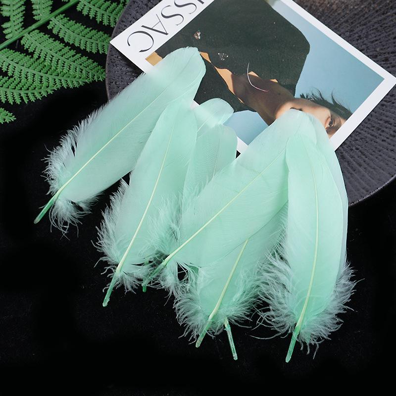 50 Colored Goose Feathers for DIY Dreamcatchers and Art Projects