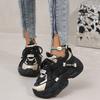 [Colorblock Mesh Women's Sneakers] Women's Colorblock Mesh Sneakers, Lace Up Soft Sole Platform Casual Heightening Shoes, Low-top Breathable
