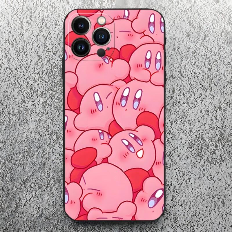 Cute Kirbys Phone Case For Iphone 14 Pro 13 Mini 11 12 Max Xr X Xs 7 8 6 Plus Shockproof Back Cover