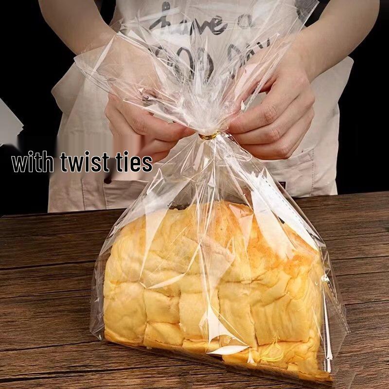 ZISIZ Transparent PP Bakery & Toast Bags