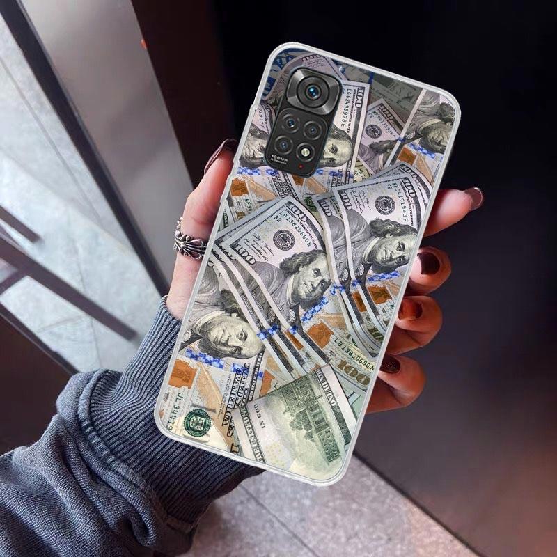 Banknote Dollar Cash Money Phone Case For Xiaomi Redmi Note 15 14 14S 13 12S 12 Pro Plus 11S 11 10S 10 4G Cover 11E 11T 5G Print