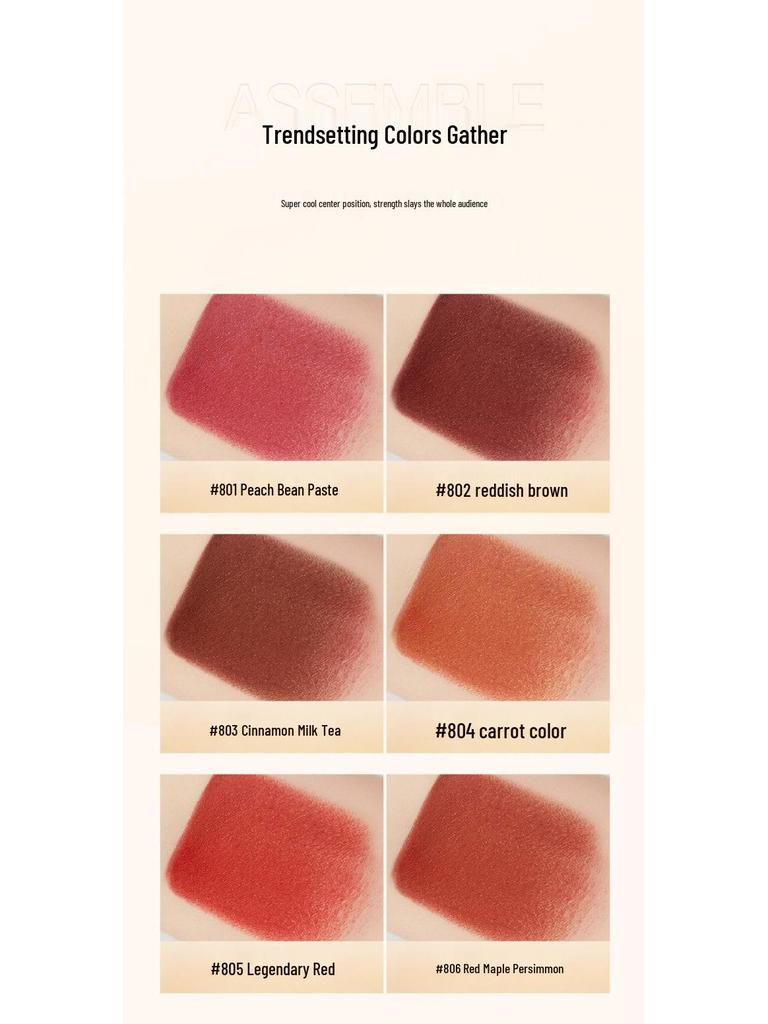 GOVO Pure Matte Non-Stick Velvet Lipstick - Queen Yellow for Brightening, Long-Lasting, Non-Fading Makeup