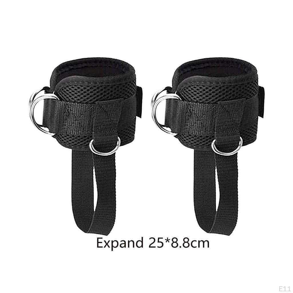 1 Pair Ankle Strap for Cable Machines, Gym Workout Kickback Cuffs, Leg Glute Attachment Straps