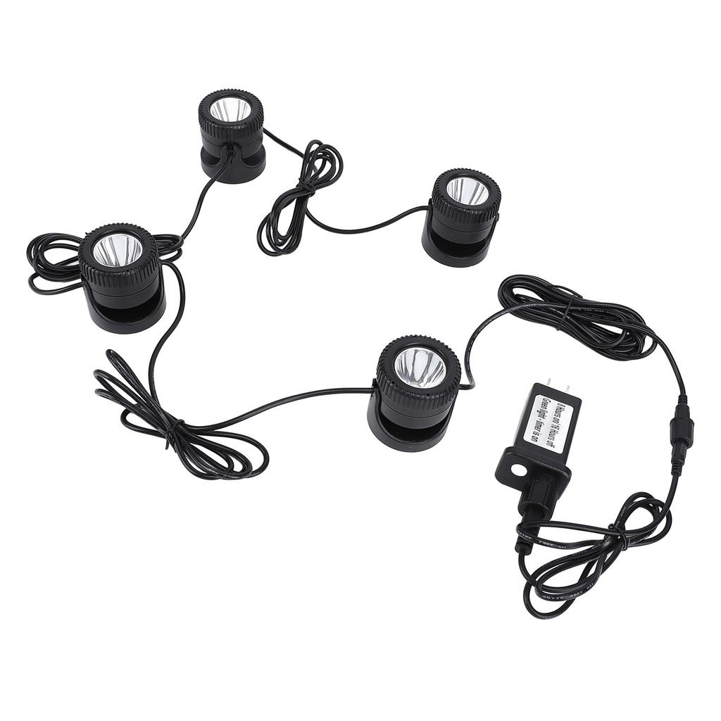 4 In 1 Pond Light with Timer Warm White 3000K To 3200K LED IP68 Water Resistant Submersible