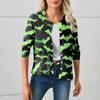 Women's Fashionable, Casual, Comfortable Halloween Print Cardigan Jacket