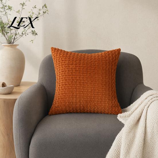 Unique Texture Cushion Cover Solid Color Bubble Pillow Cover, Soft Breathable Throw Case, Modern Minimalist Home Bedroom Pillowcase Decor, Farmhouse