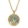 Mother Child Tree Of Life Abalone Shell Pendant Necklace For Women Men Stainless Steel Love Family Healing Charm Chain Jewelry