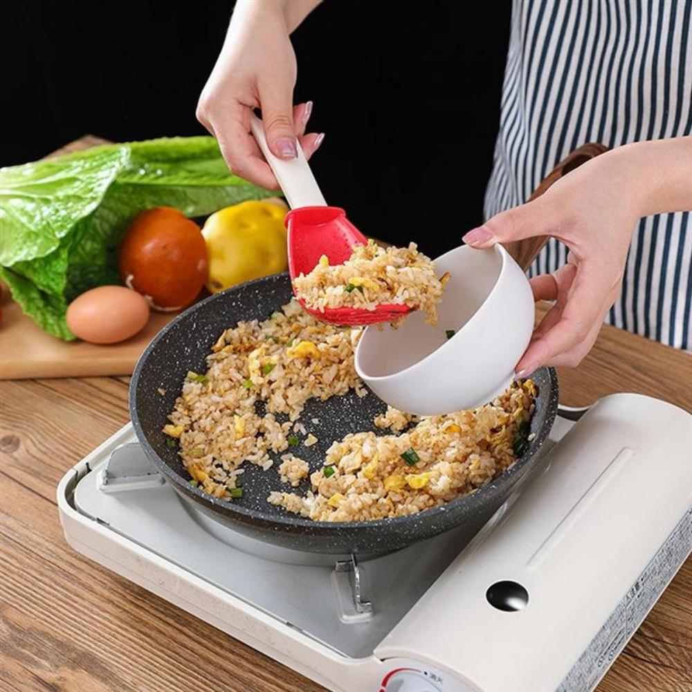 Multifunctional Kitchen Spoon The Heat -resistant Suspension Spoon for Potatoes and Garlic with A Strainer