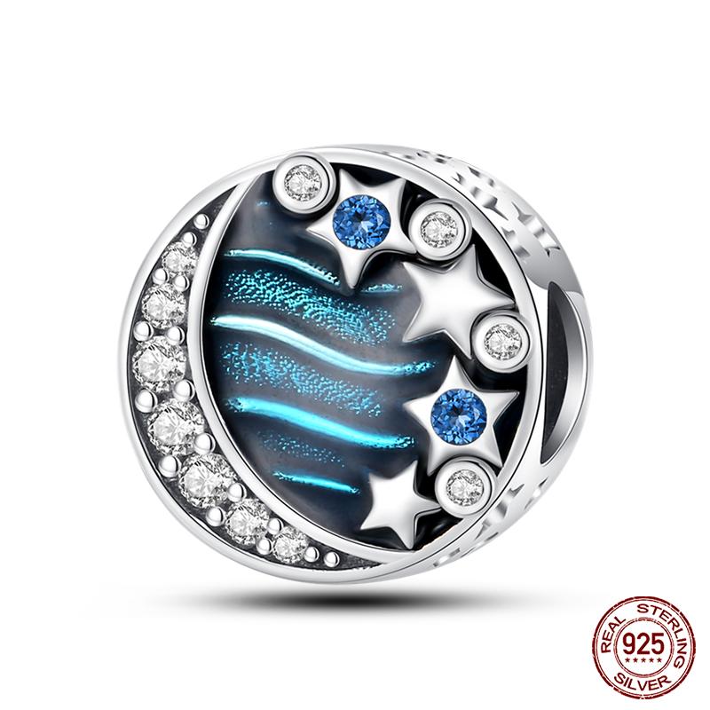 Fashion Copper Astronaut Space Series Charms Beads Fit Qikaola Original Bracelets Diy Anniversary Jewelry