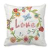 Happy Valentine's Day Theme Digital Printing Short Plush Pillow Covers for Car Sofa Office Cushion Cover Home Goods 60x60cm