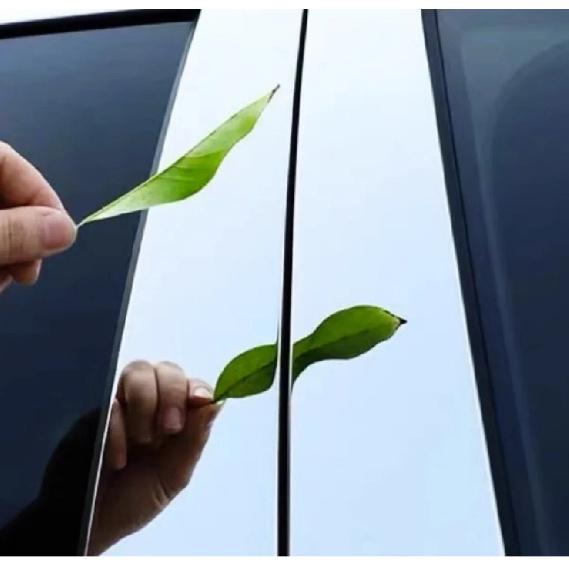 

Fit For Toyota AE20 2009-2017 Glossy Black Silver Carbon Pillar Post Door Window Column BC Trim Sticker Cover срібний