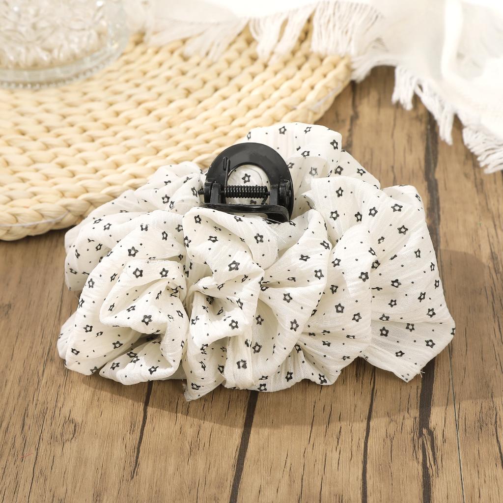 AWAYTR Elegant Butterfly Chiffon Hair Claws Fabric Fabric Hair Clips Crab For Girl Gift Hair Accessories Valentine Headwear