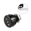 2pcs 3-Digit Zinc Alloy Mechanical Password Lock for Cabinet Wardrobe Mail Box Black20mm/0.79in