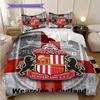 Sunderland Afc Emblem Display Bedding (1 * duvet cover + 2 * pillowcase, without core) 2D Flat Christmas birthday gift Bedding set