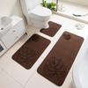 3D Carved Three-Dimensional Bathroom Floor Mat Toilet Three-Piece Non-Slip Absorbent Carpet