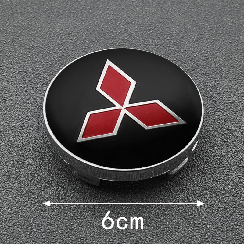 Autocolante Capac Central Roată Auto 56mm 60mm Capace Jantă Accesorii Auto Pentru Mitsubishi Lancer 9 Outlander ASX L200 Pajero EX Ralliart