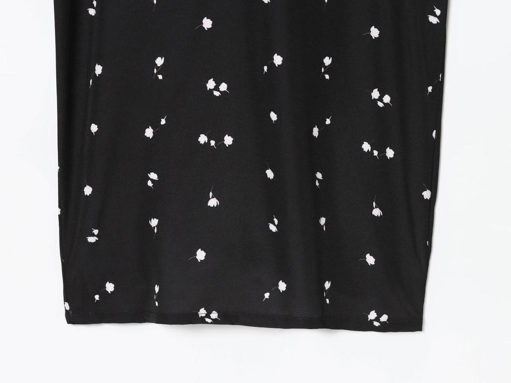 Waist-Cinching Slimming Dress: Women's European & American Style, Sexy Lace Patchwork, V-Neck Print