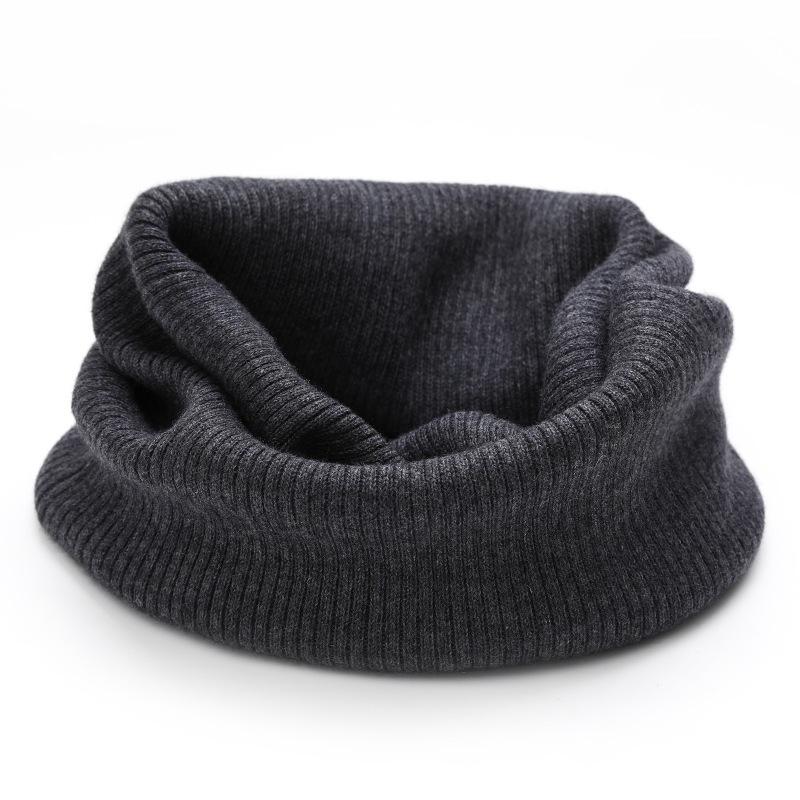 

Autumn Winter Knitted Warm Neckerchief Solid Color Soft Versatile Neck Collar Men s and Women s Warm Scarve Scarfs
