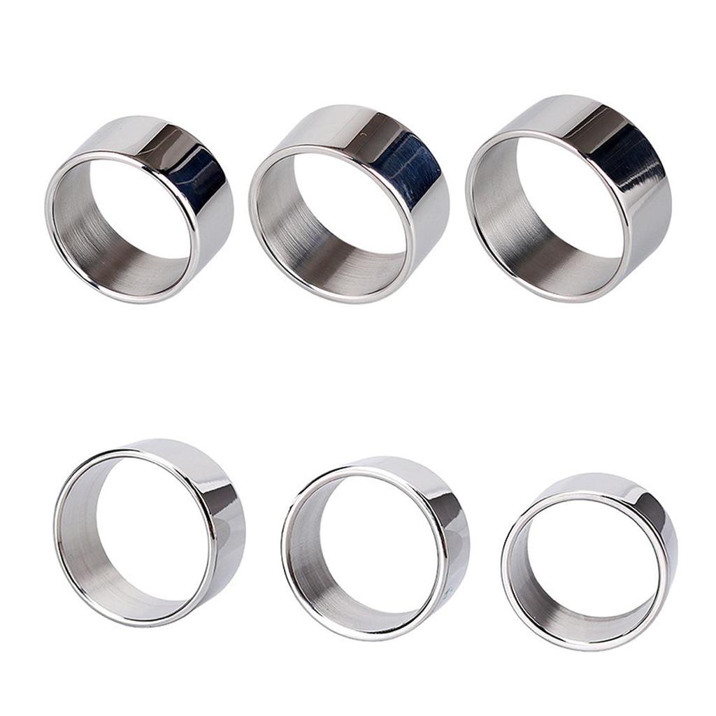 Cock Ring Penis Ring Glance Ring Stainless Steel Ring Adult Ring Adult Goods Waterproof Durable Set of 3 Men's Men's D-001