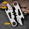 Bottle Opener Pry Bar Scale EDC  Keychain Multifunctional Tool Window Breaker Gift Titanium Alloy EDC Crowbar with Necklace