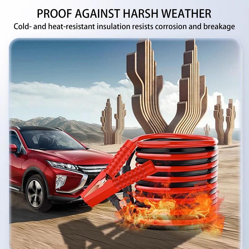 Truck Jumper Cables Copper Thickened Portable Tool Booster Cables For Car Vehicle Truck Auto Winter Travel Outdoor