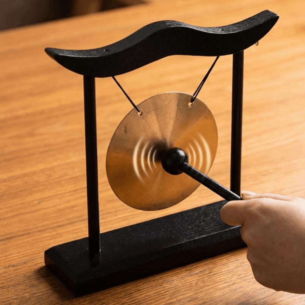 Relaxation Desktop Gong Fortune Feng Shui Metal Cymbals Retro Copper Bell  Tai Chi