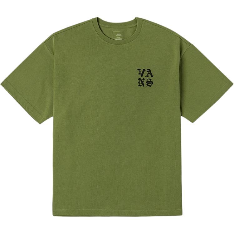 

Vans Comfortable Fashion Round Neck Short Sleeve T-Shirt Unisex Tops Gray-Green VN000NJCZBF XL