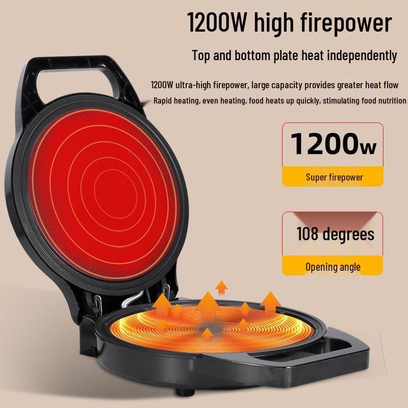 Household Electric Pancake Maker with Double-Sided Heating and Automatic Power Off